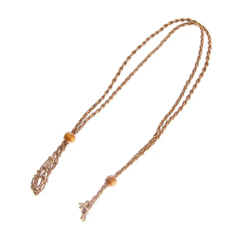 Ожерелье регулируемой длины шнура кулон каменный держатель для изготовления