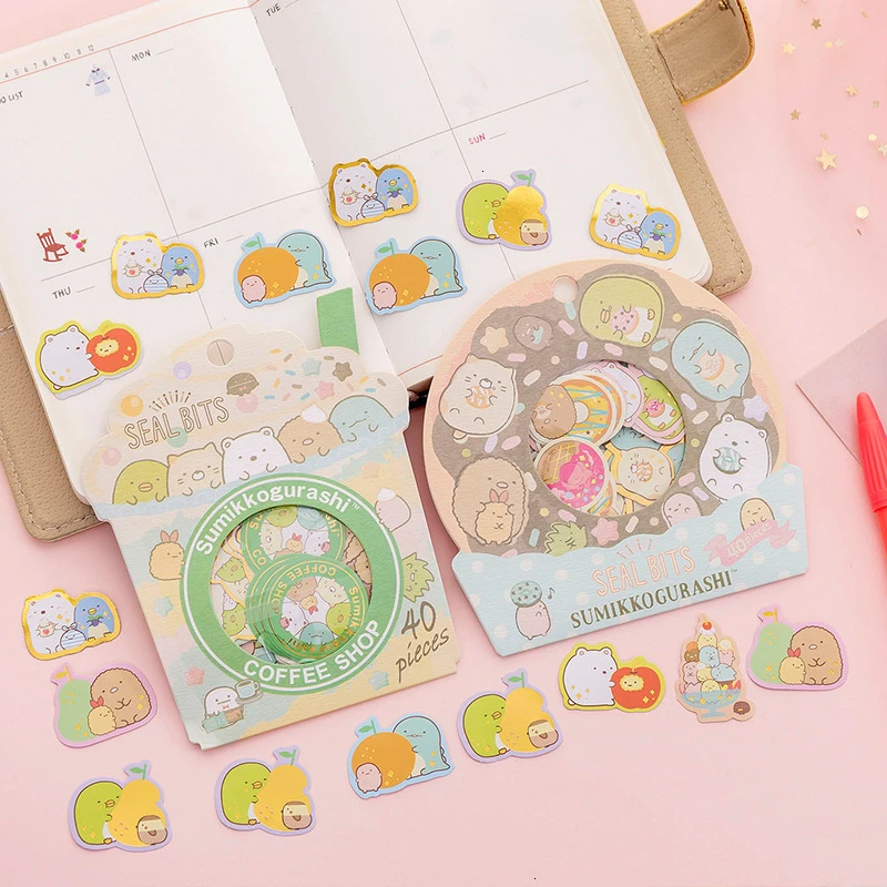 Креативные Kawaii наклейки милые DIY украшения мультфильм фото дневник ручная