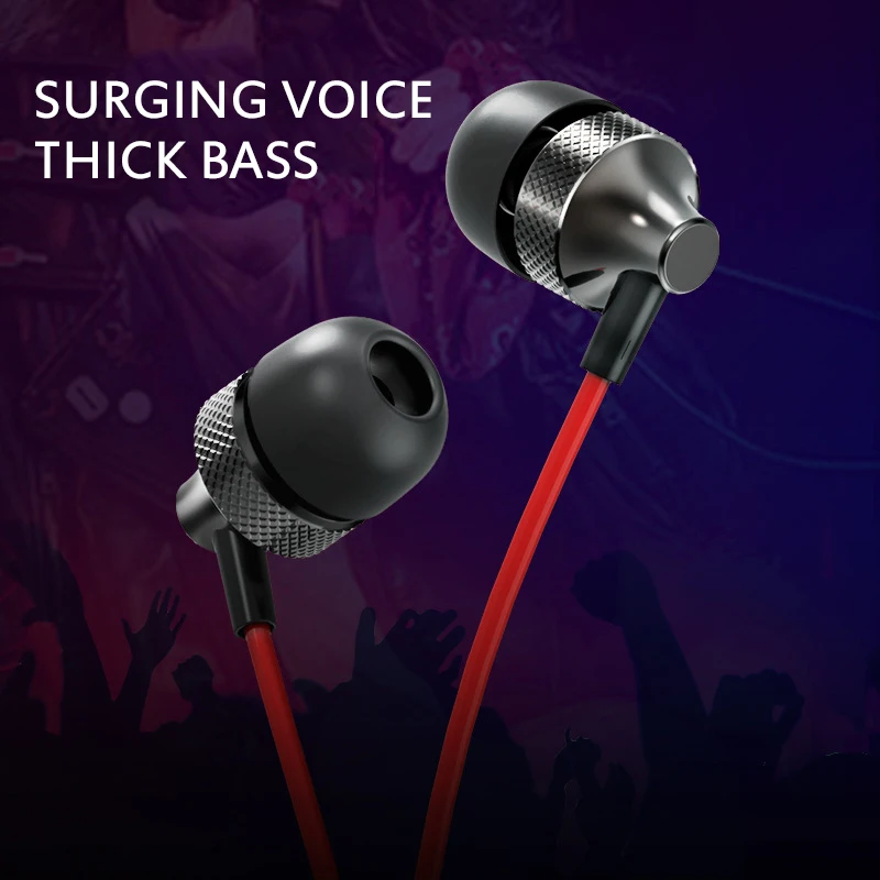 

Small And Light Wired Headphone Metal-in-ear Heavy Bass Headphone With Mccord Control General-purpose Earphone For Mobile Phone
