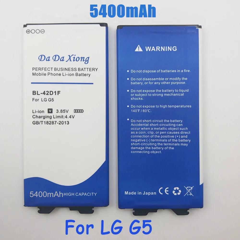 5400mAh BL-42D1F Battery For LG G5 H850 H820 H830 H831 H840 H868 H860N H860 LS992 US992 F700L F700S F700k VS987 | Мобильные телефоны