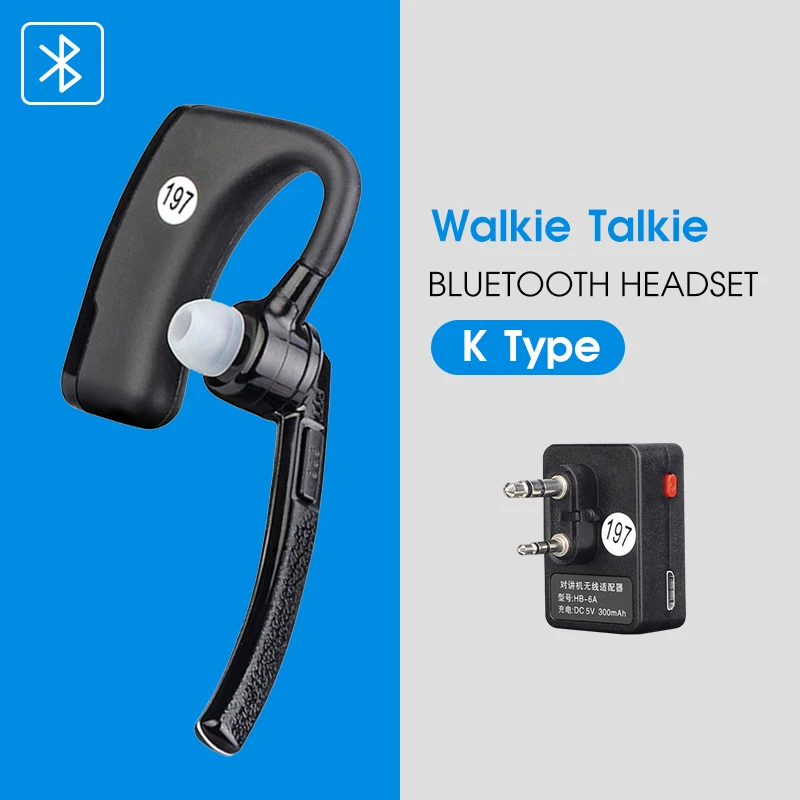 Беспроводная Гарнитура Walkie Talkie PTT Bluetooth гарнитура K Type наушники двухсторонняя