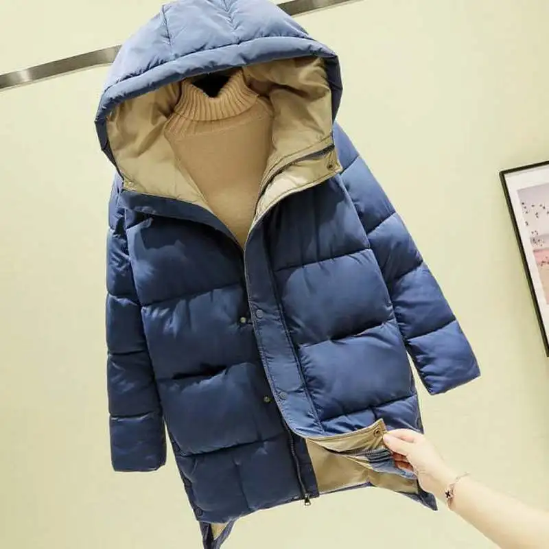 

Women Jacket Winter Cotton Parkas Puffer Jacket Oversized Large Size Hooded Outwear