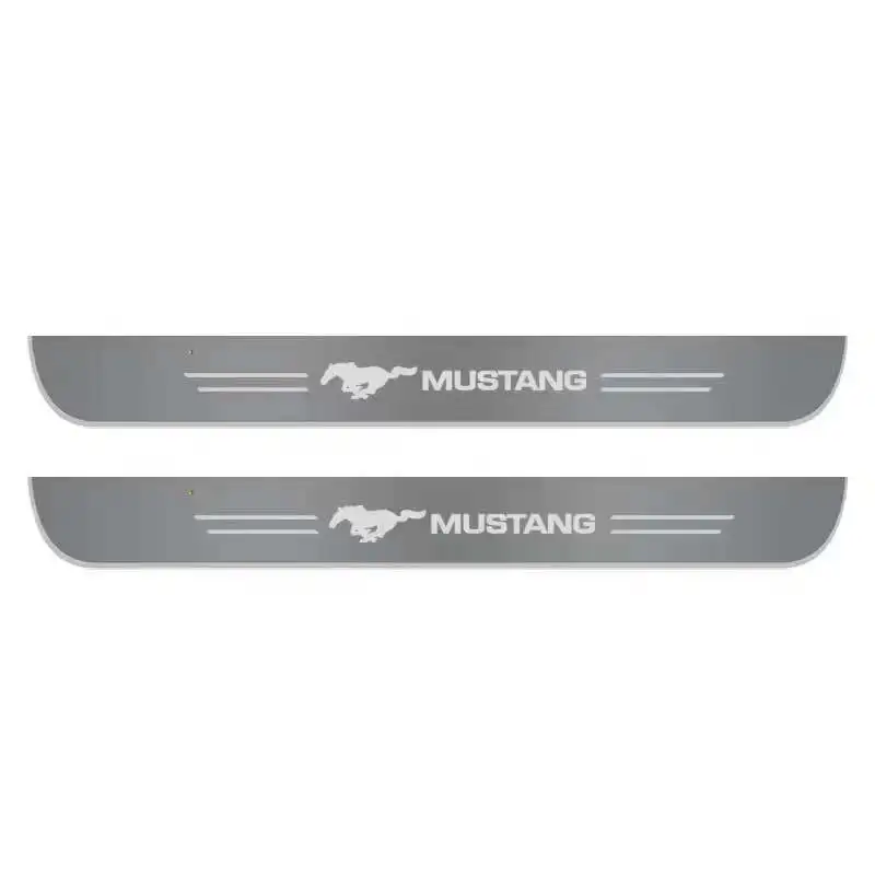 

Car LED Door Sill Ultra-thin Dynamic Welcome Light For Ford Mustang Mach-E GT SHELBY GTE car Pedal decoration light Accessorie