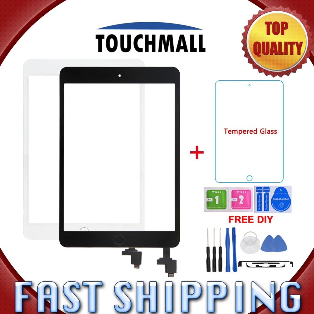 Новый сенсорный экран + кнопка Home микросхема IC для iPad Mini 1 A1432 A1454 A1455 2 A1489 A1490 A1491