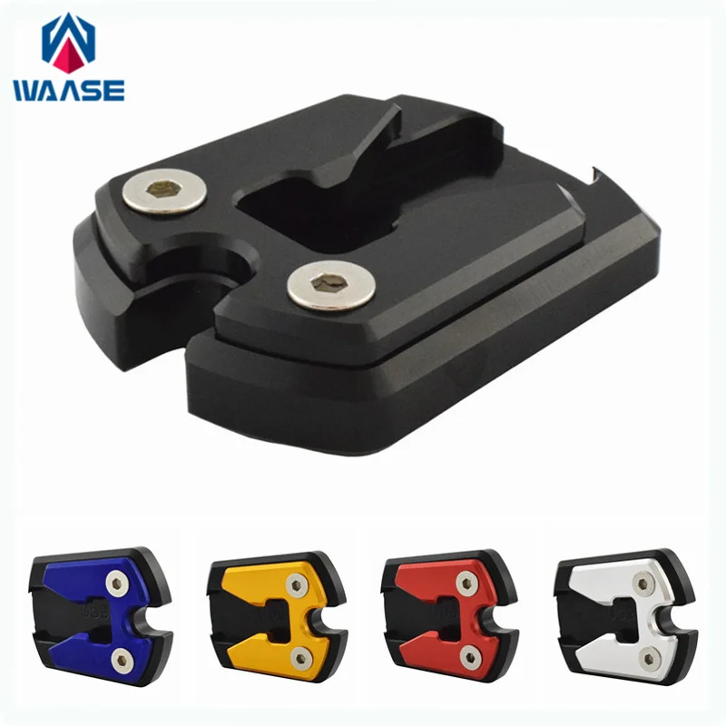 

waase NMAX155 N-MAX155 Kickstand Foot Side Stand Extension Pad Support Plate For Yamaha N-NAX NMAX 155 2016 2017 2018