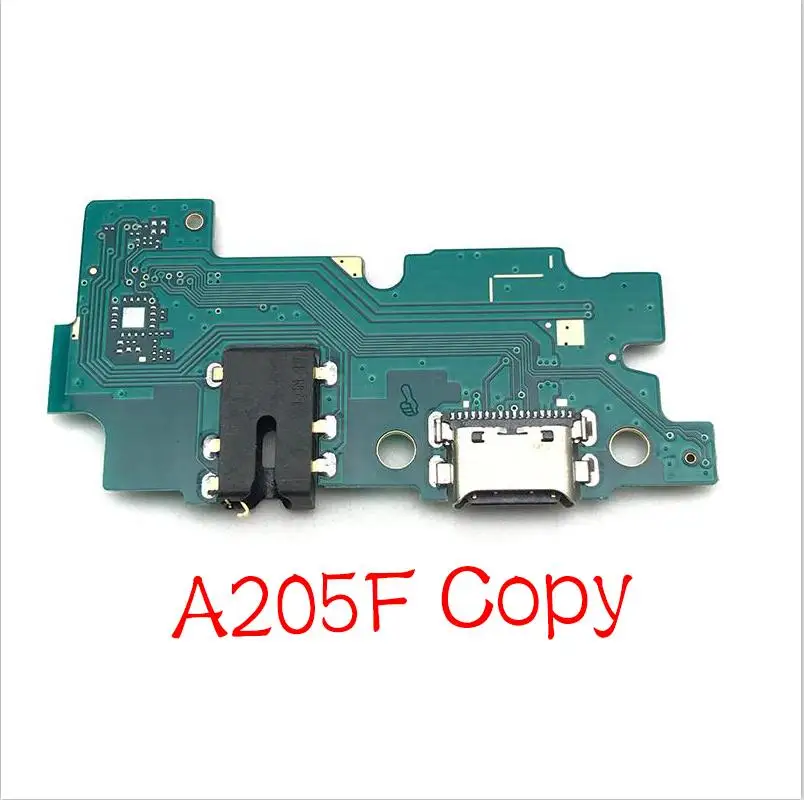 A205F Copy 10 шт./лот USB разъем питания зарядки порт док-станция гибкий кабель для samsung Galaxy A20 A205F A205 A202F A202 - Цвет: A205F Copy