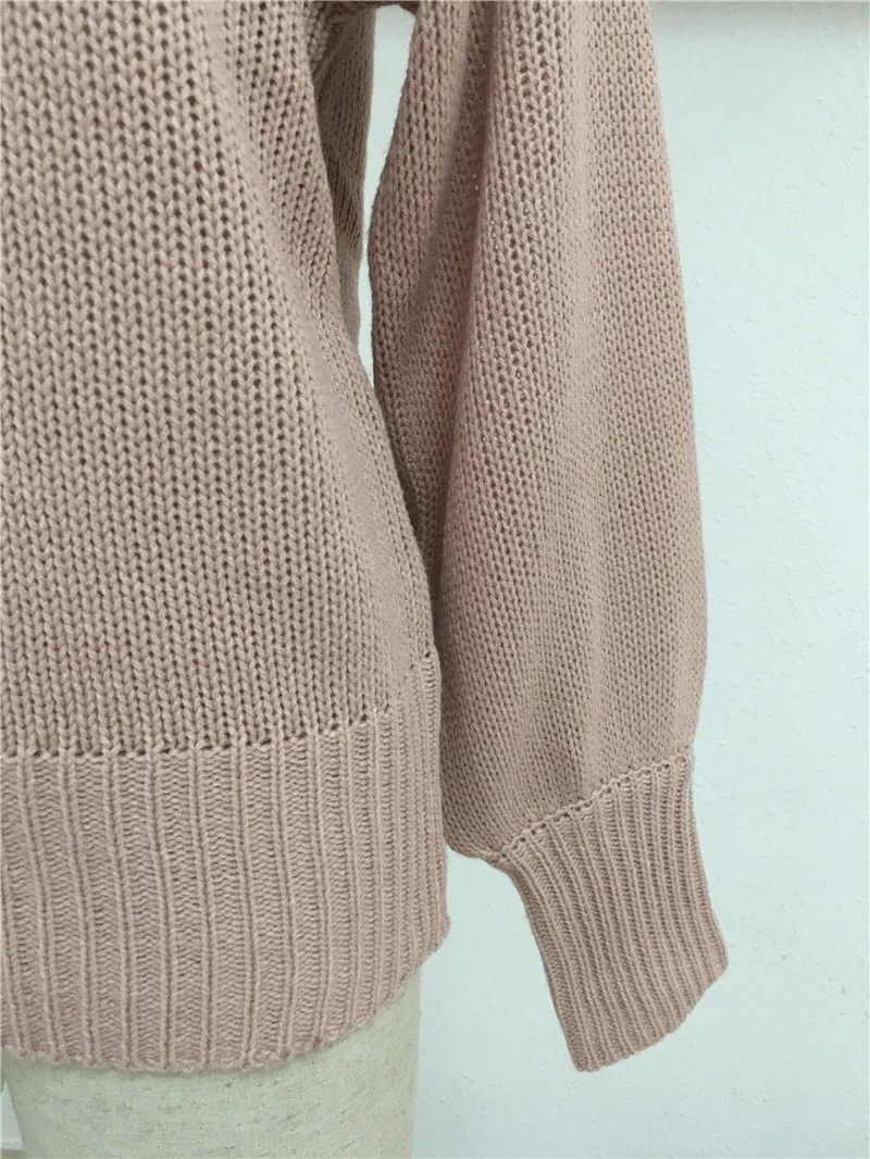 

Backless bowknot sweater for women fashion slim sexy pink jumper pullover female clothes knitwear winter sweaters