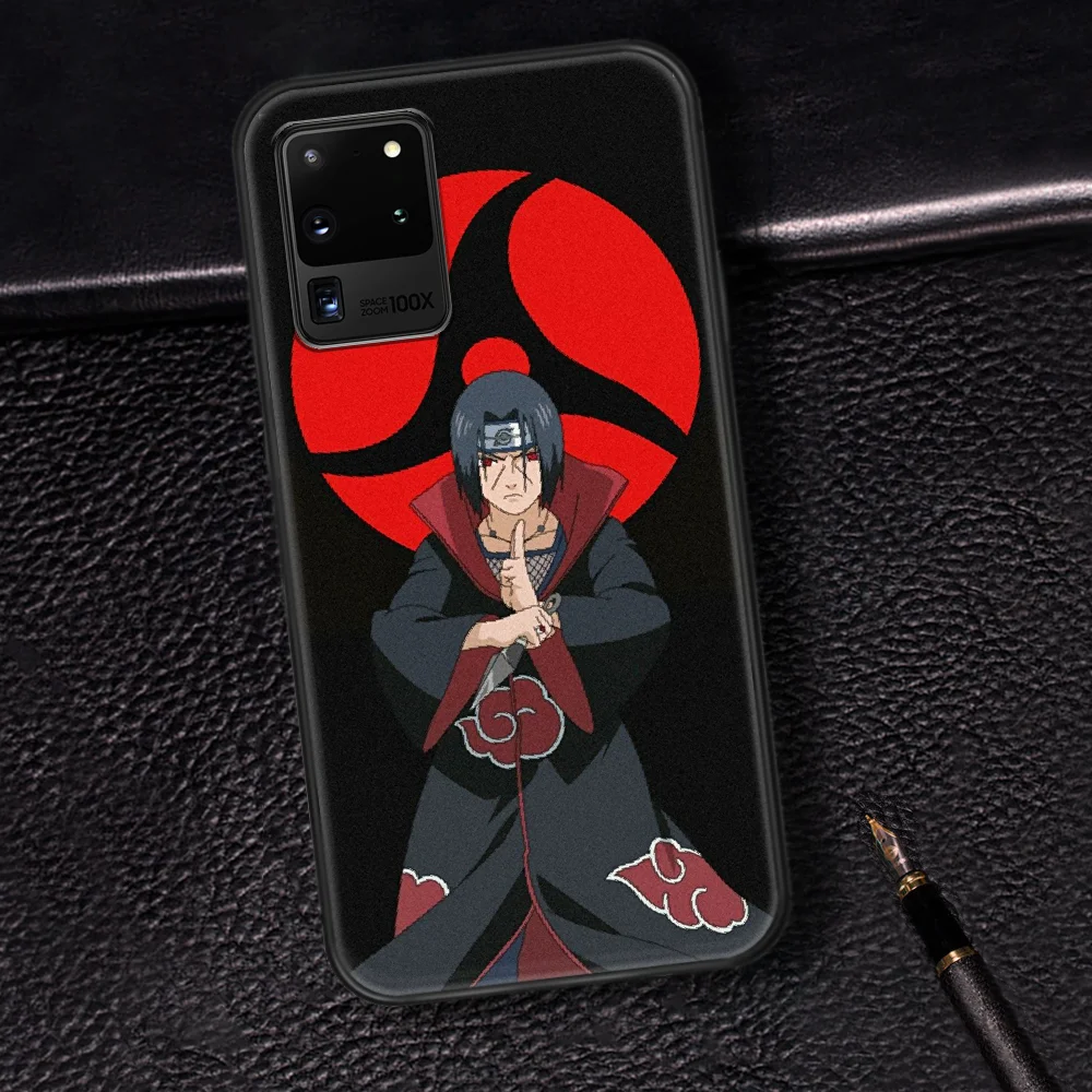 

NARUTO Uchiha Itachi Phone Case Cover Hull For Samsung Galaxy S 6 7 8 9 10 e 20 Edge Note 8 9 10 Plus black Waterproof 3D Bumper