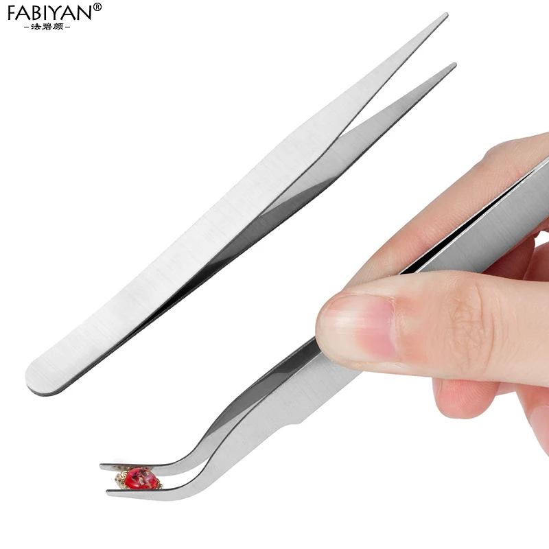 2 шт. пинцет для ногтей из нержавеющей стали | Красота и здоровье