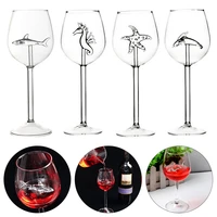 creativity home shark red wine glass wine bottle crystal for party flutes glass 217 5cm all kinds of red wine