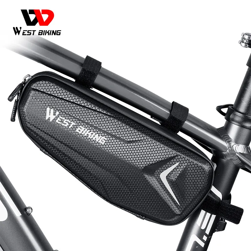 

WEST BIKING Bicycle Frame Bag Waterproof MTB Road Bike Bag Top Tube 6-7.2 Inch Touch Screen Phone Bag Case Cycling Accessories