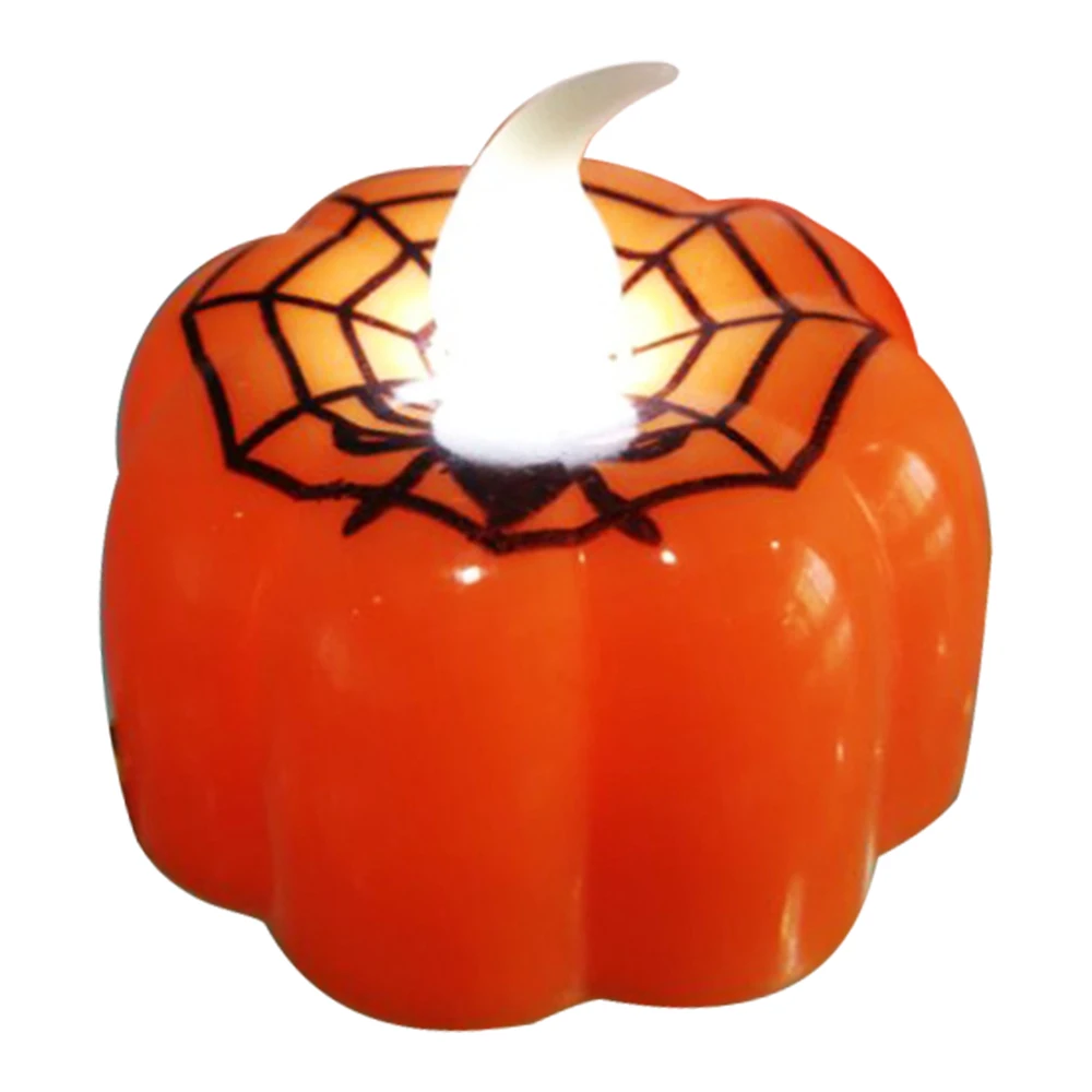 Pumpkin Halloween LED Candles Light Tealight Lamp Battery Home Best Gift Creative Flameless Flickering Electronic | Освещение