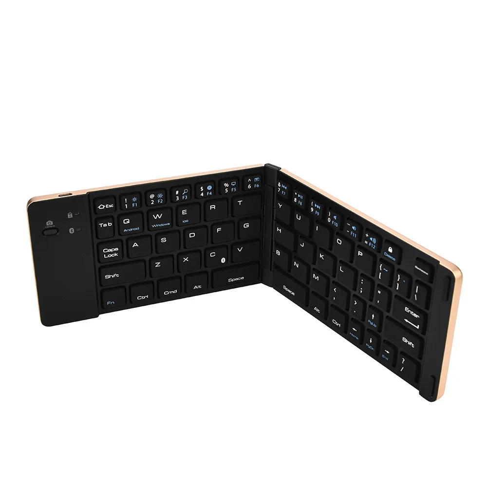 Клавиатура игровая ультра тонкая Складная Bluetooth клавиатура портативная мини