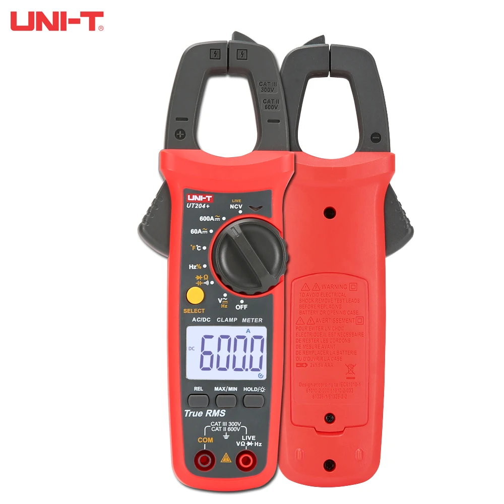 UNI T UT201 + / UT202 UT203 /UT204 цифровой зажим для амперметра Измеритель постоянного тока