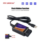 V1.5 Elm327 Forscan obd2 адаптер для Ford Mazada Lincoln Flash Скрытая функция obd2 сканер кода elm327 USB V1.5 с чипом 25k80