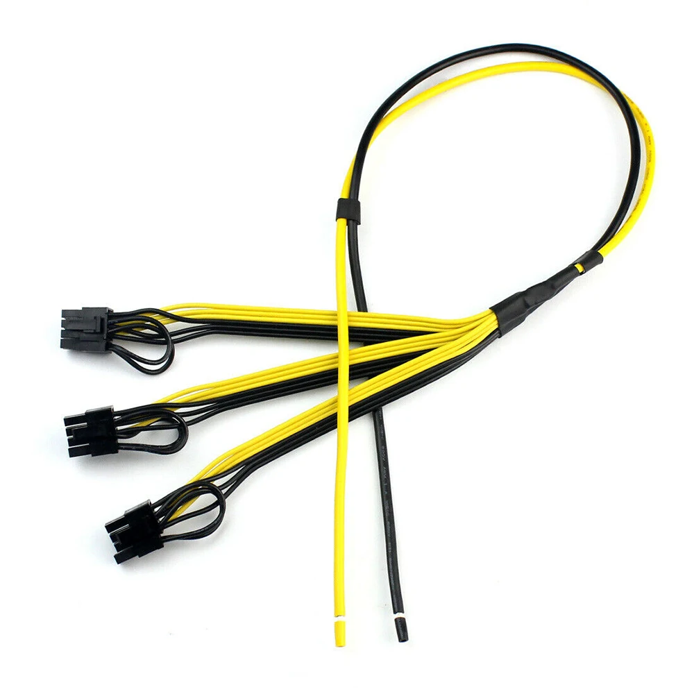 5 шт. 70 см кабель питания 1-3 8 Pin 6 + 2 PIN графическая карта PCI-E BTC ETH кабельный