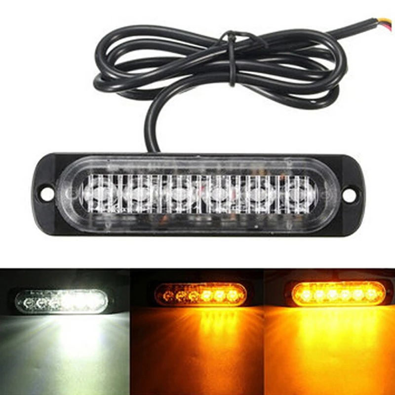 1 шт. Универсальный 6 светодиодный светильник для аварийной вспышки автомобиля