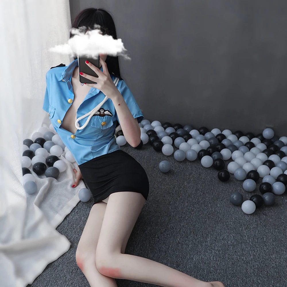 Сексуальная юбка сексуальная униформа полицейской соблазнительная