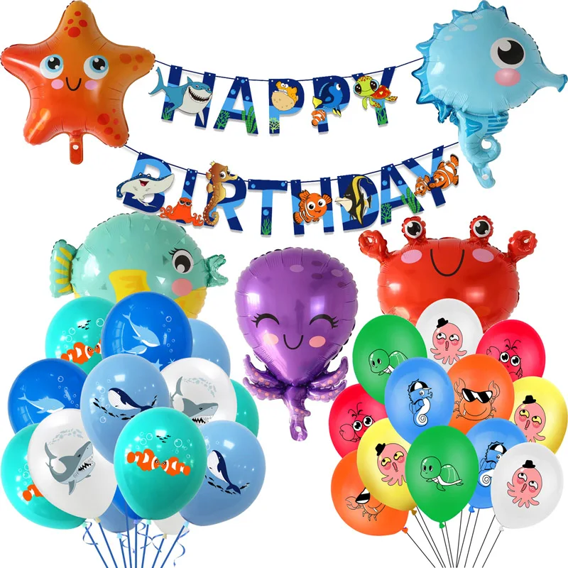 Украшение океанского мира морские животные акулы праздничный поставщик рыба