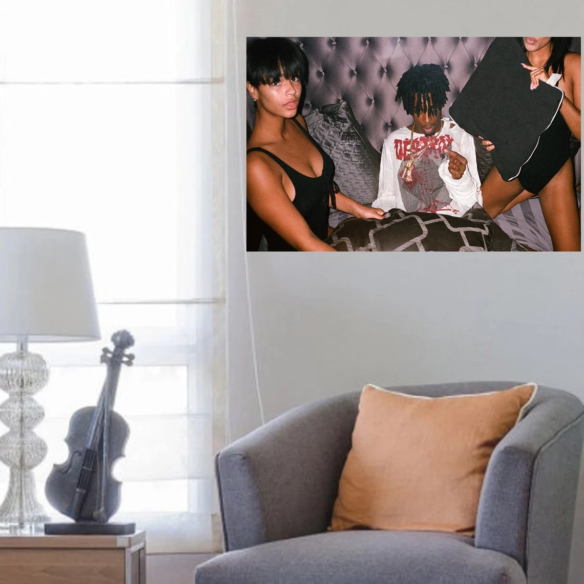 

Плакат Playboi Carti, печать музыкального альбома, Обложка музыкальной певицы, звезды, рэпера, фото, холст, плакат, домашний декор, настенная живоп...