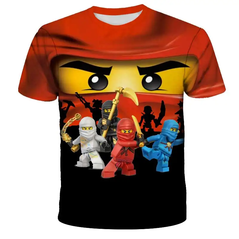 

Summer New Boy Kawaii Robloxing Game 3D Printed T-Shirt Cartoon Short Sleeved Boy T-Shirt Summer Casual Top 4-14T