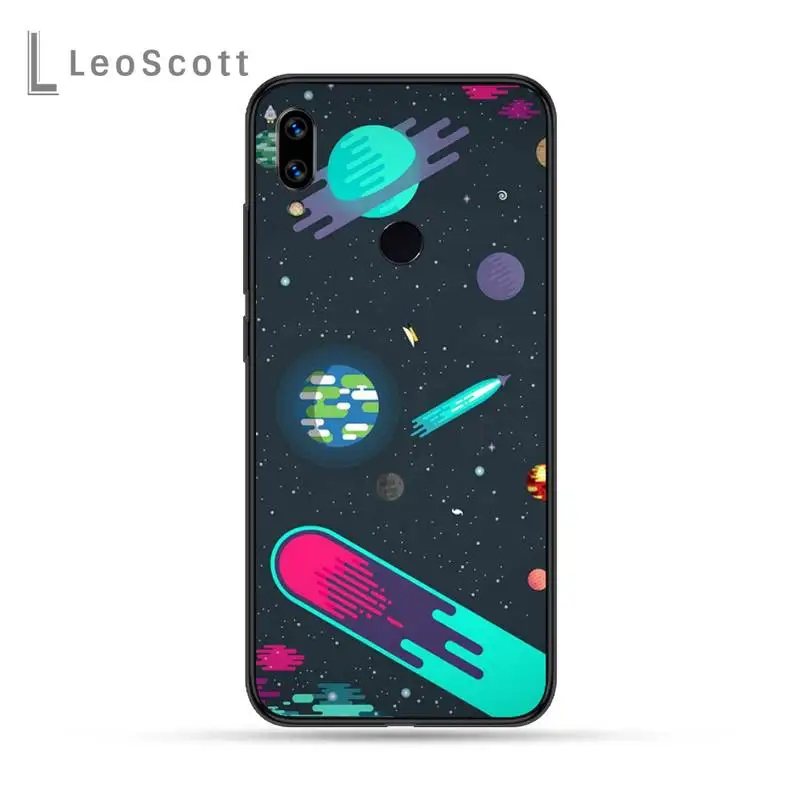 

Cartoon planet Phone Case For Xiaomi Redmi Note 4 4x 5 6 7 8 pro S2 PLUS 6A PRO