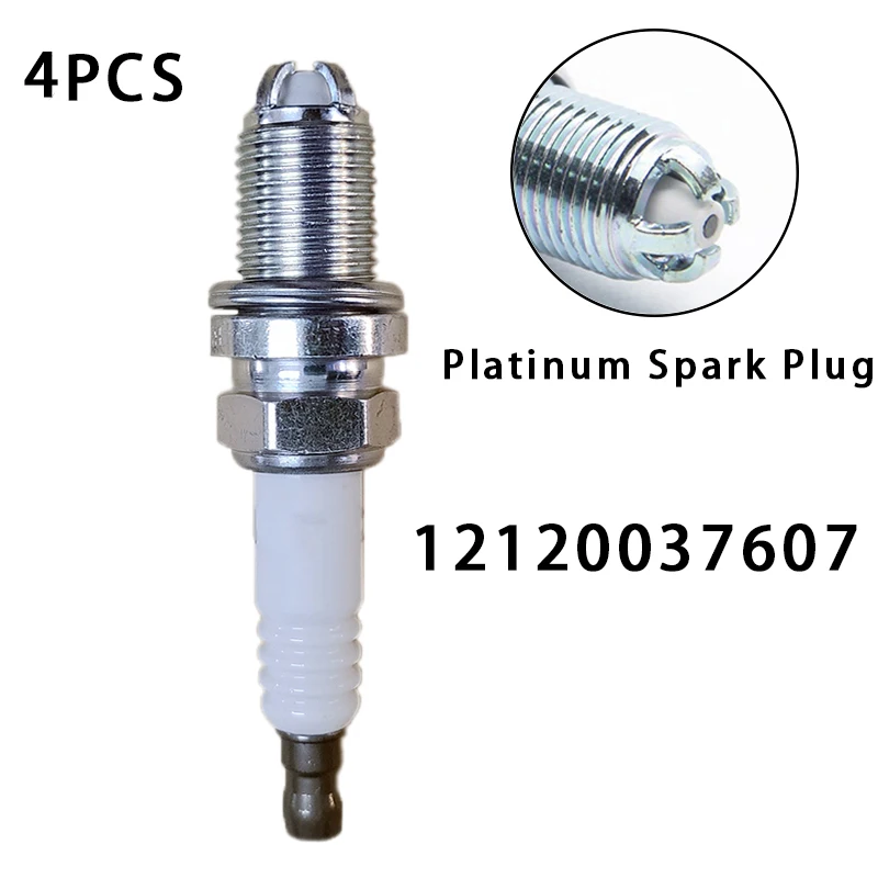 

4pcs 12120037607 BKR6EQUP New Platium Spark Plug For BMW E46 E39 E83 E36 E63 E53 M54 M62 Z3 320 528 12 12 0 037 607