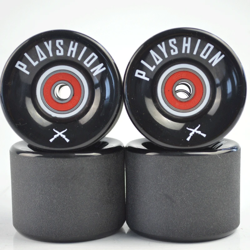 

60*45 мм скейтборд-крейсер колеса 4 шт./компл. высокого качества Прочный PU колеса длинная доска круизер колеса с ABEC-9 подшипником