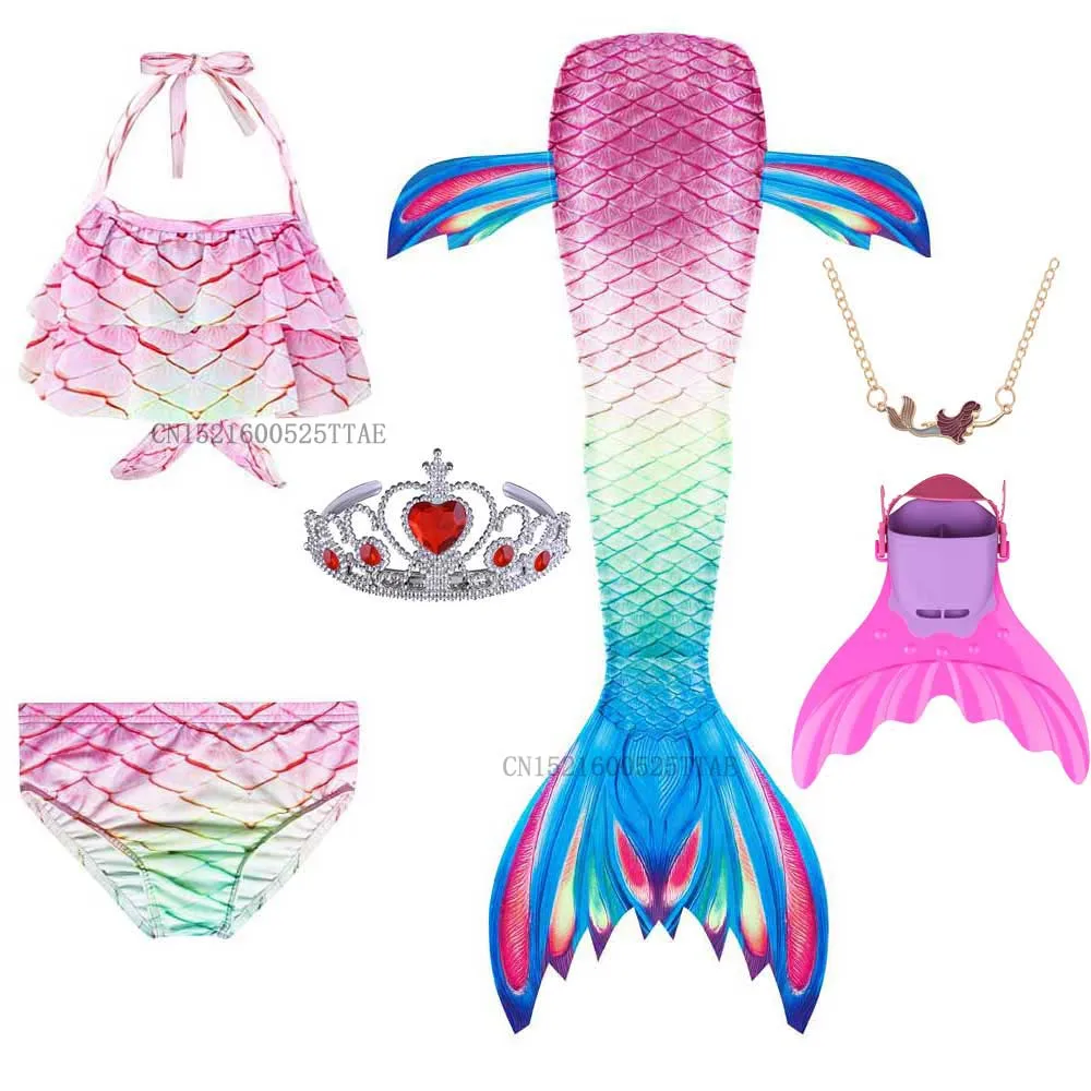 Купальный костюм Ариэль для девочек с хвостом русалки 2020 |