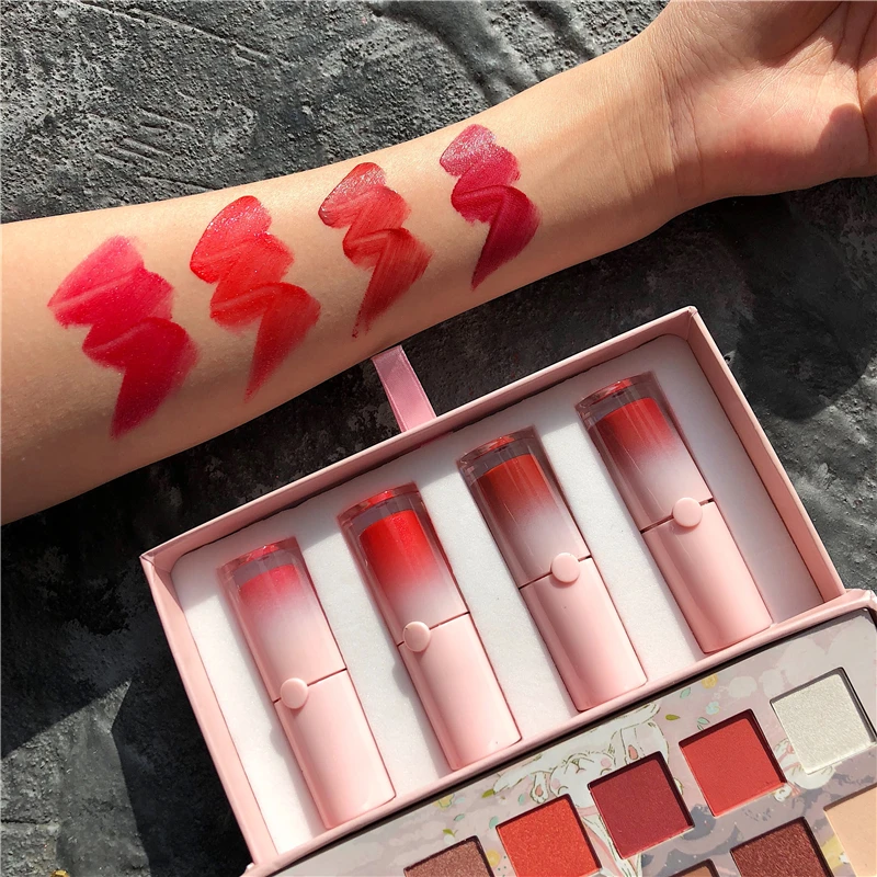 

18 Color Eyeshadow Palette +Lipstick Lipgloss Makeup Set Matte Shimmer Eyeshadow Pallete Glitter Metallic Nude Makeup Palette