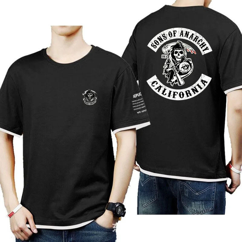 

Мужская хлопковая футболка-поло с коротким рукавом, в стиле кэжуал