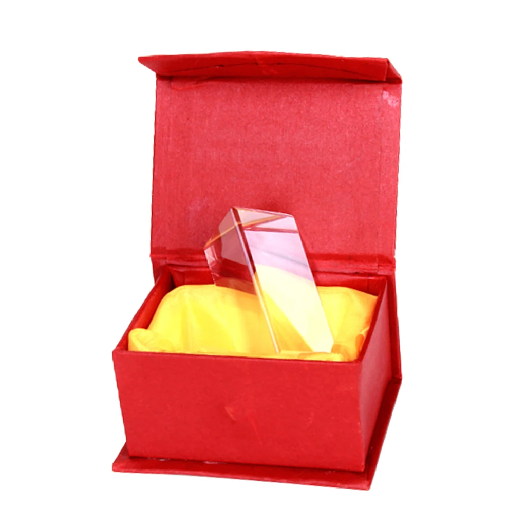 Прецизионная научная оптическая стеклянная треугольная призма для обучения