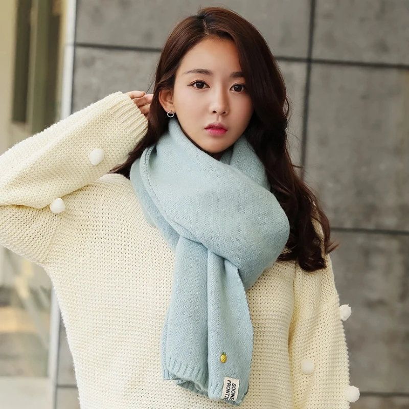 Новинка 2020 шарф в виде ананаса женский осенне зимний вязаный шерстяной