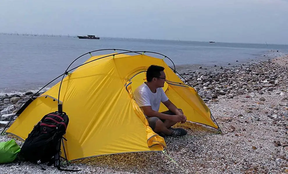 Asta gear полумесяц 2 20D Silione нейлон 2 человек ветрозащитная, непромокаемая кемпинговая палатка