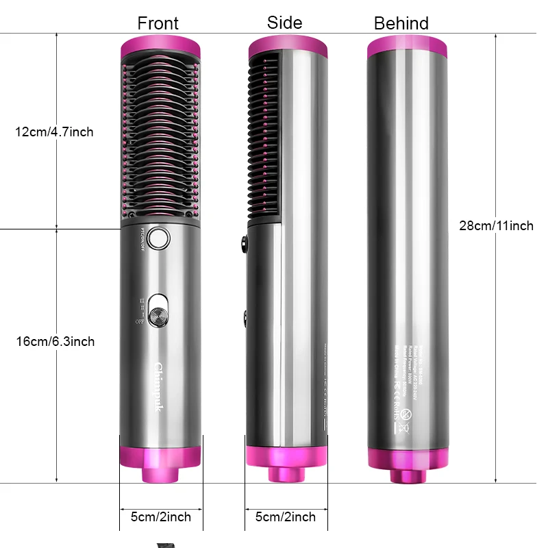 

3 In 1 Hot-air Brush Hair Salon Straightener Fast Hair Dryer Hot Air Comb Straightener Hair Comb Hairdryer Hairstyling Tools