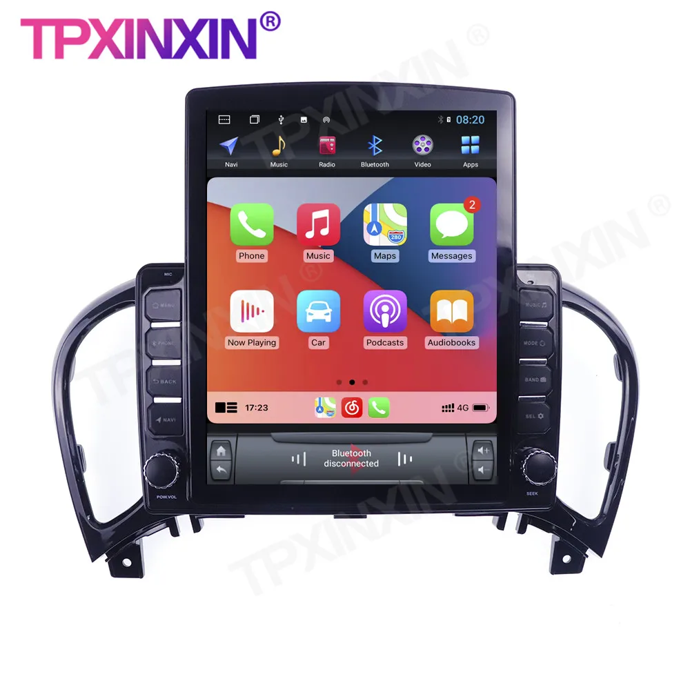 저렴한 자동차 멀티미디어 플레이어 헤드 유닛 오디오 라디오 네비게이션 무선 카플레이, 닛산 주크 2011-2016 테슬라 스타일 안드로이드 10.0 GPS