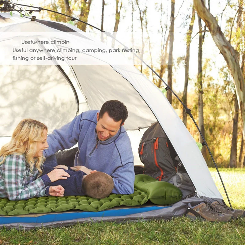 

Outdoor Inflatable Mattress Diamond Ultra-Light Camping Mat Hiking Air Cushion Portable Sleeping Mat Damp Proof Waterproof Pad