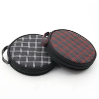 a ausuky red wine portable 20 disc capacity dvd cd case for car media storage dull polish cd bag 30