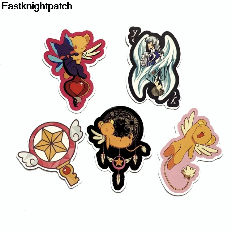 

E1566 15pcs Anime Card Captor Stickers Car Motorcycle Travel Luggage Phone Guitar Skateboard Waterproof Cool Decal Stickers