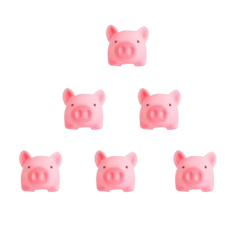 

1PC Stress Relieve Toy Pink Pig Vent Squeezed Toy Hollow Swimming Toys Kawai Pig Doll Soft Adorable Lovely Cartoon Unisex