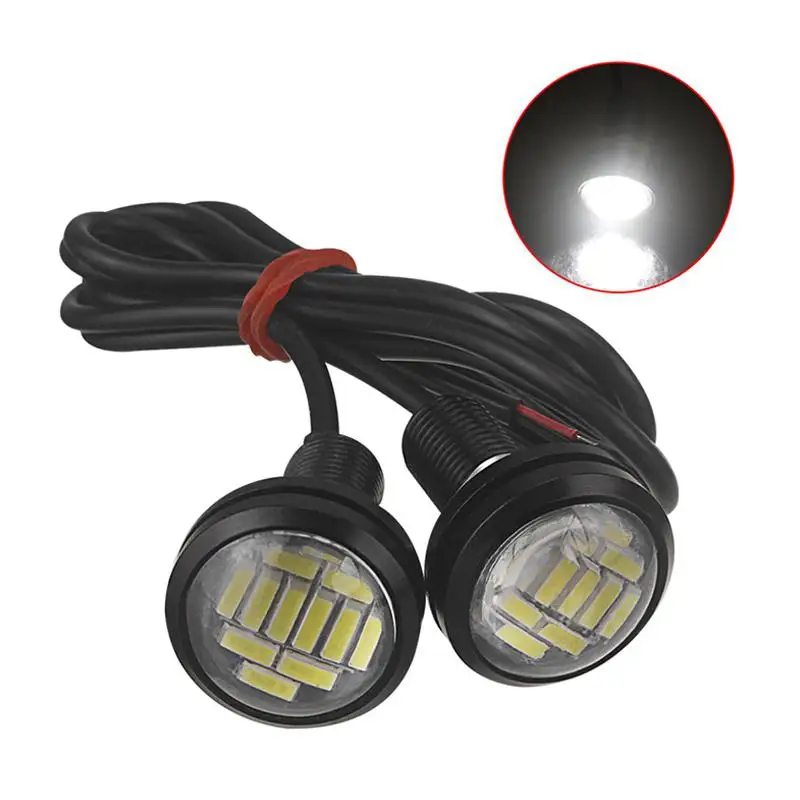 HiMISS 2 шт. Eagle Eye светодиодный 4014 12SMD 23 мм DRL дневные ходовые водонепроницасветильник