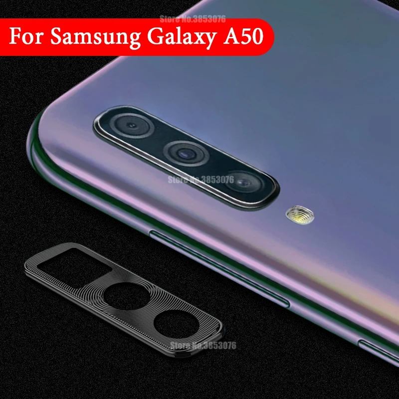 Защита объектива камеры для samsung Galaxy A50 A30 Защита камеры покрывающие кольца для samsung A50 A30 защитный пластинчатый металл кольцо