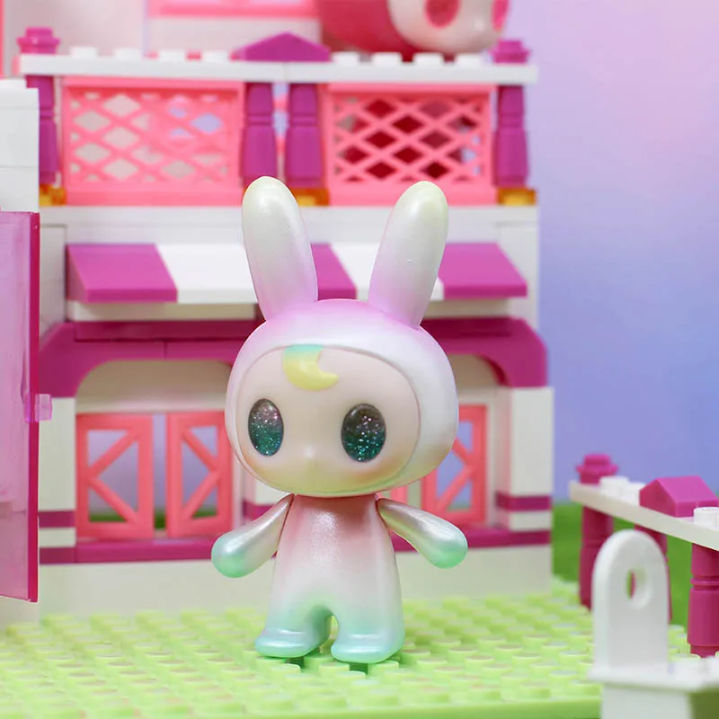 Глухая коробка подлинный goco достаточно крутой PUWA розовый кролик серия девушка