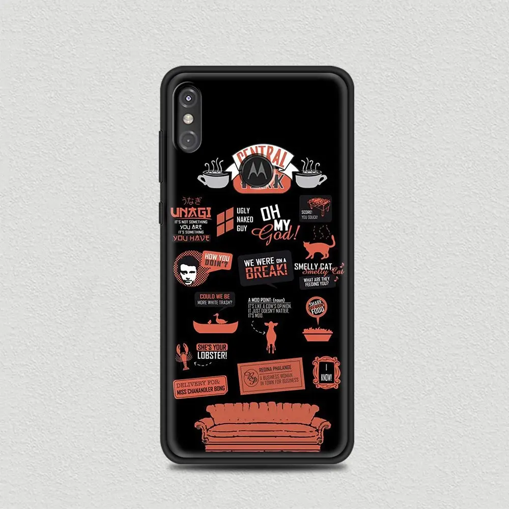

Silicone Soft Case For Motorola Fusion G8 Power Lite One Hyper G9 G E7 Play Edge Plus E6s Capa Cover Central Perk Coffee friends