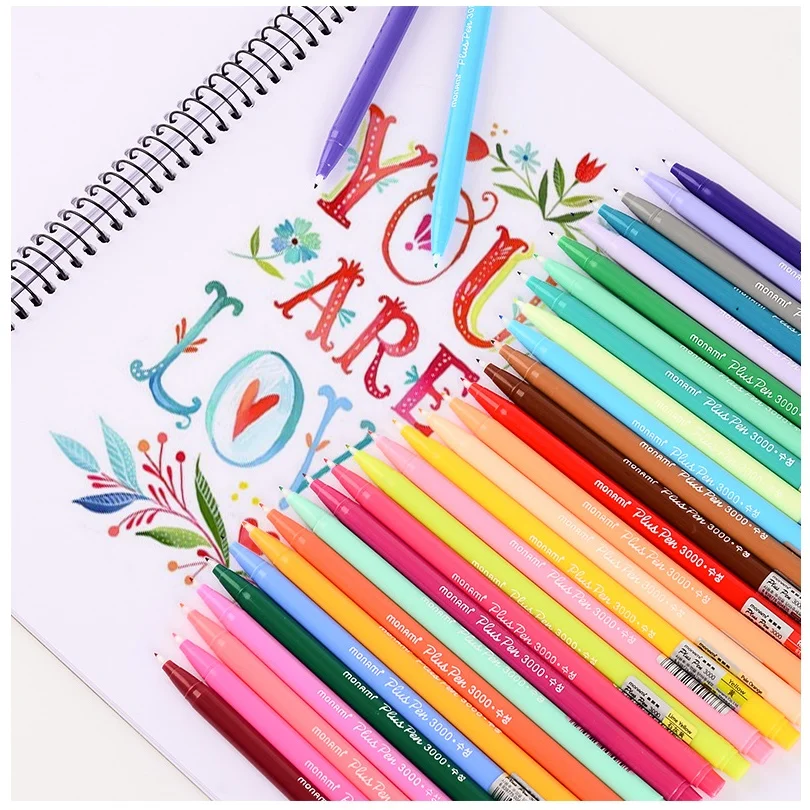 

Monami 12/24/36pcs Color Gel Pens Set 0.3mm Fine Rainbow Liner Pen for Writing Drawing Sketch Marker Gift School Supplies F261