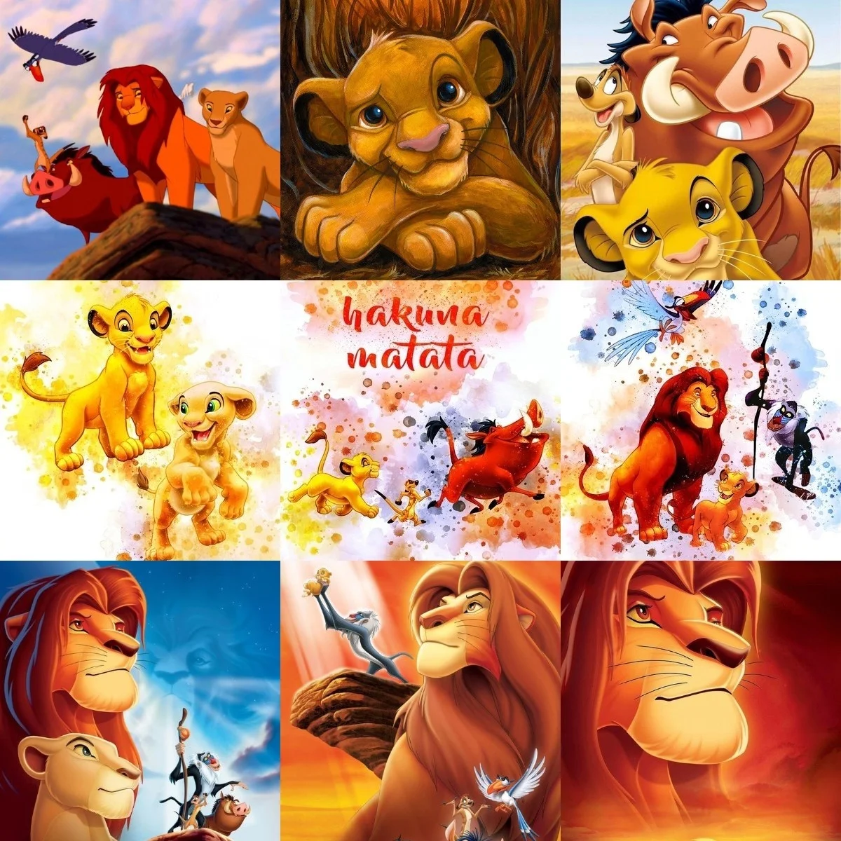 

Disney 5D DIY Diamond Painting Lion King Cartoon Diamond Embroidery Cross Stitch Mosaic Child Gift Hobby Painting Wall Decor