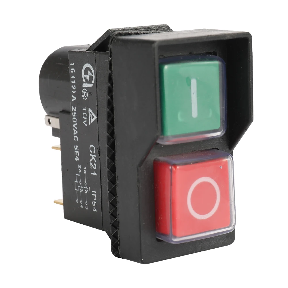 Водонепроницаемый IP54 кнопочный электромагнитный переключатель 4/5 Pin 250V 4A/6A