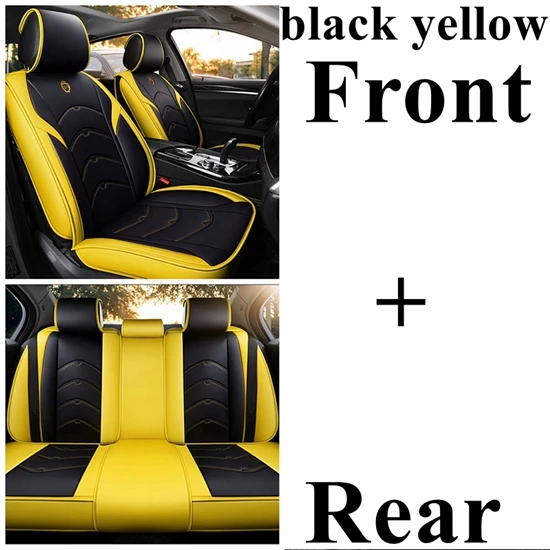black yellowstandard Чехол для автомобильного сиденья для JEEP Wrangler jk ренегатский Чероки Grand CHEROKEE Commander Compass Патриот unlimited Rubicon Sahara Liberty - Название цвета: black yellowstandard
