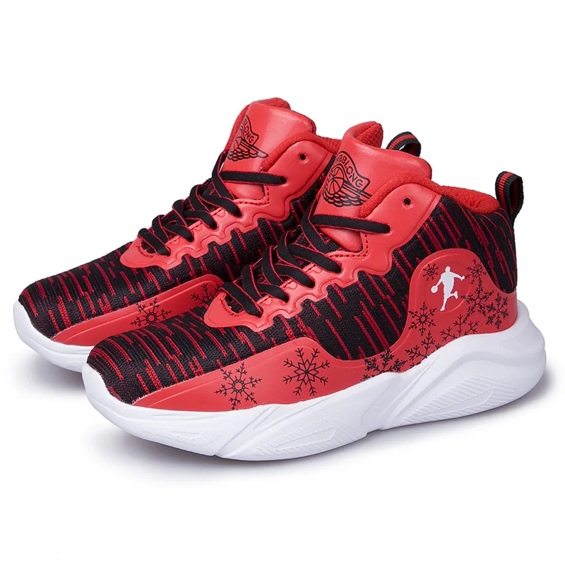 Высокие Детские баскетбольные кроссовки Jordan с сеткой дышащие для мальчиков 2020