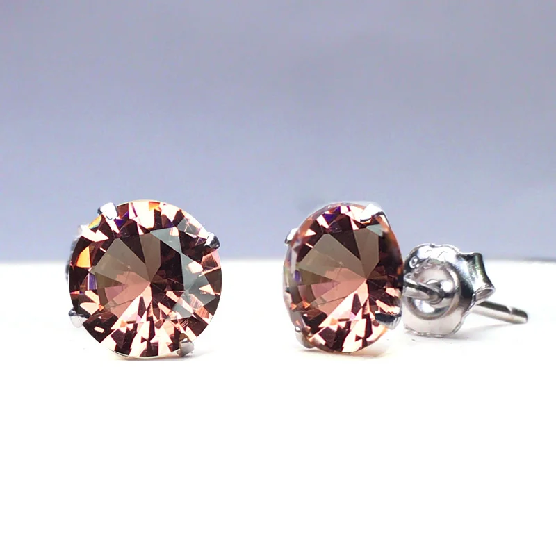 Женские серьги-гвоздики из серебра 925 пробы с зултанитом | Украшения и аксессуары